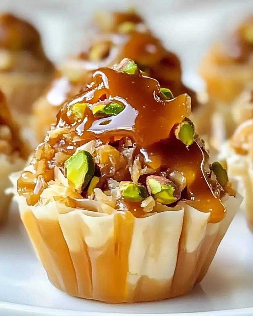 Irresistible Pecan Pistachio Baklava Cups – Easy Sweet Nutty Treats