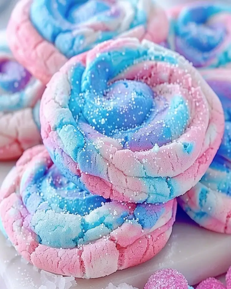 Cotton Candy Cookies Recipe - Fun & Colorful Treats