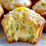 Lemon Zucchini Cream Cheese Muffins