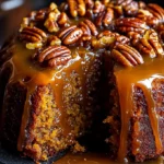 Praline Upside-Down Pumpkin Cake – Easy Fall Dessert Recipe