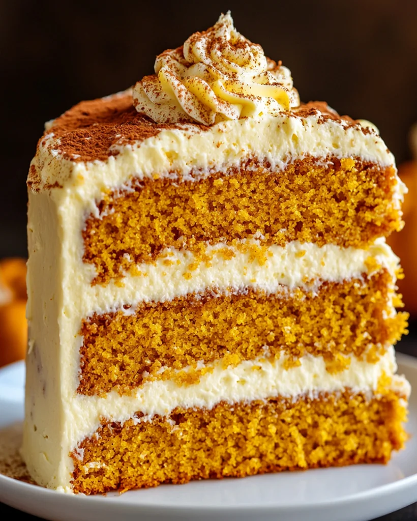 Pumpkin Spice Cake with Cream Cheese Frosting Recipe