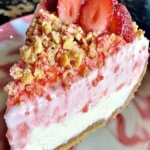 Strawberry Crunch Cheesecake – Creamy, Crunchy Delight