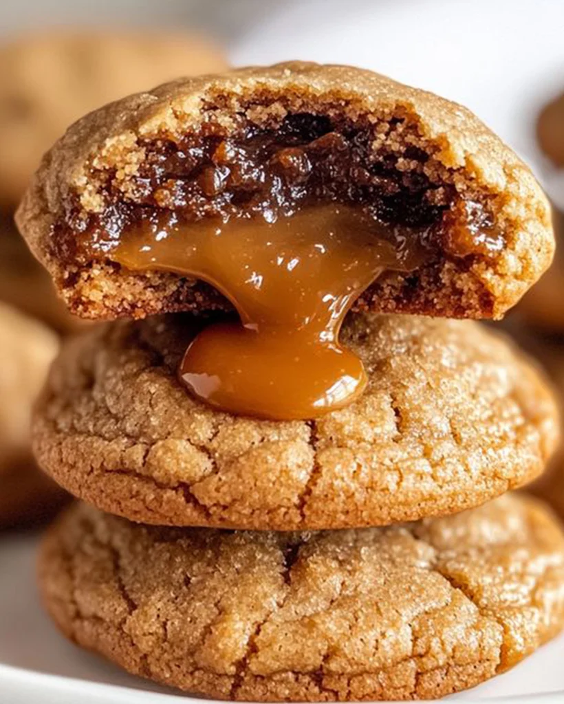 Gooey Caramel Dulce de Leche Cookies – Soft & Chewy Treats