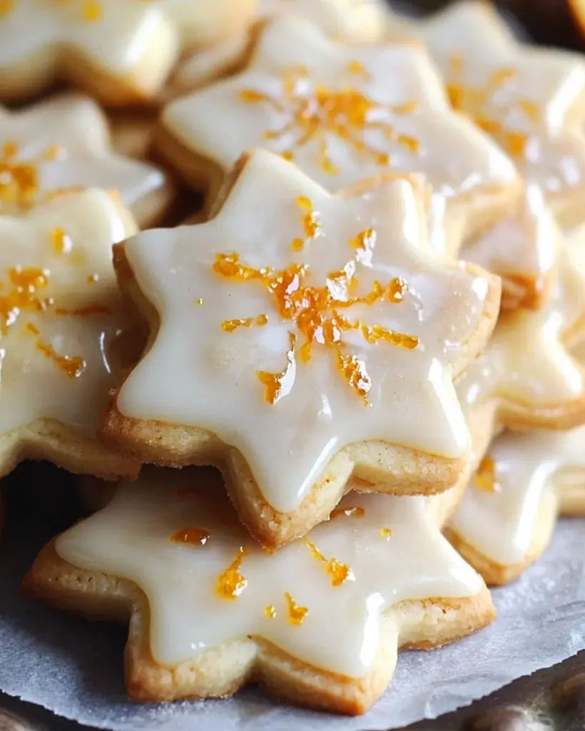 Cardamom Shortbread Cookies with Orange Glaze Recipe