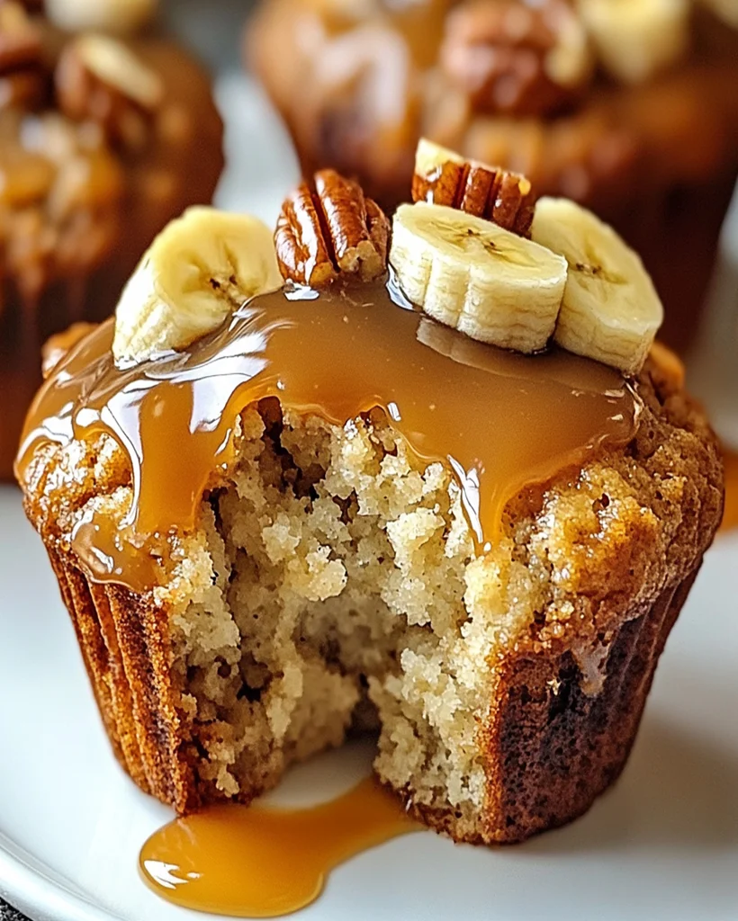 Banana Pecan Caramel Muffins – Sweet & Nutty Recipe