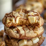 White Chocolate Caramel Drizzle Cookies Recipe