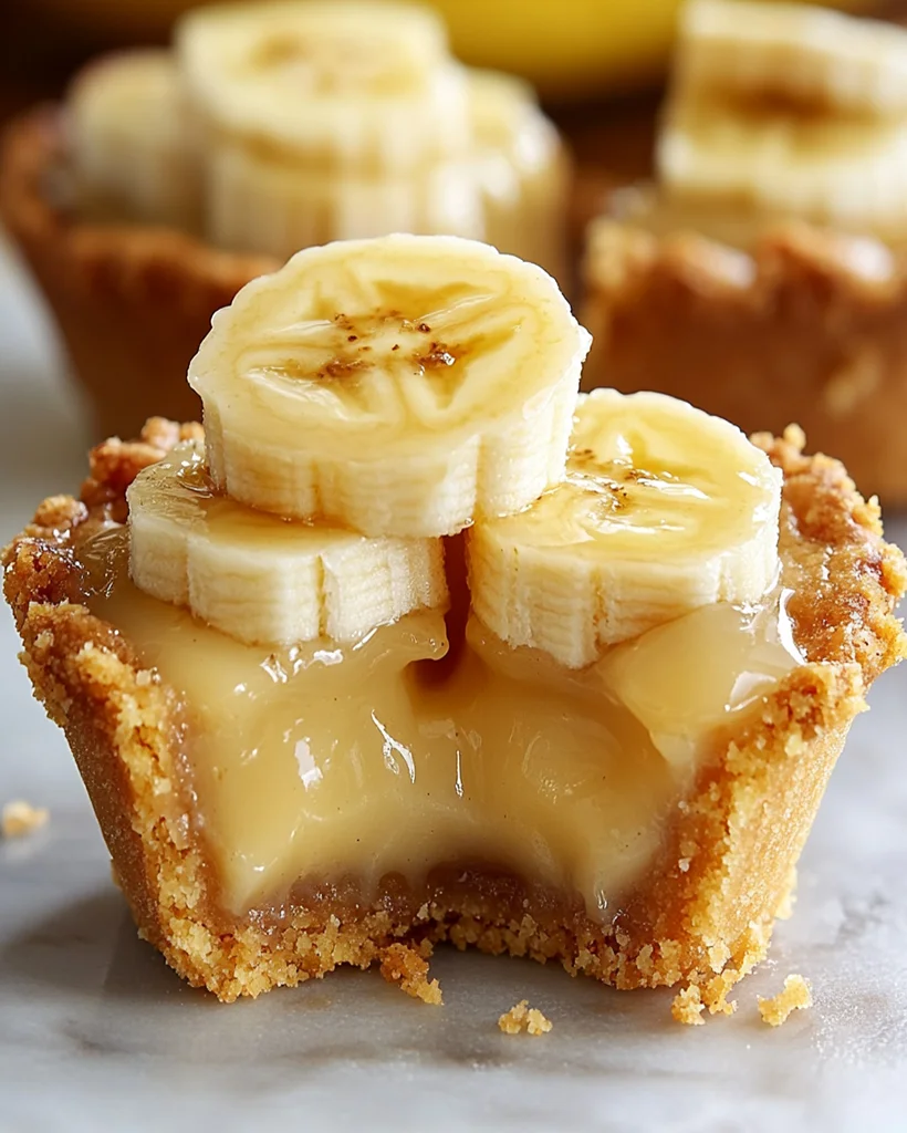 No-Bake Mini Banana Cream Pies - Easy & Delicious