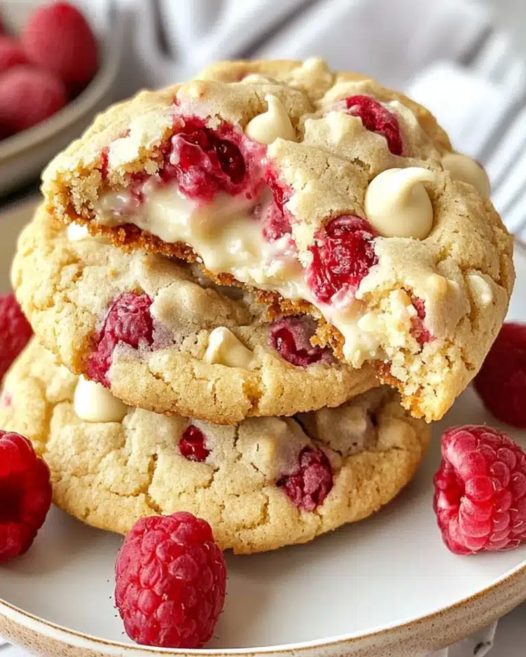 Raspberry White Chocolate Stuffed Cookies – Irresistible Dessert