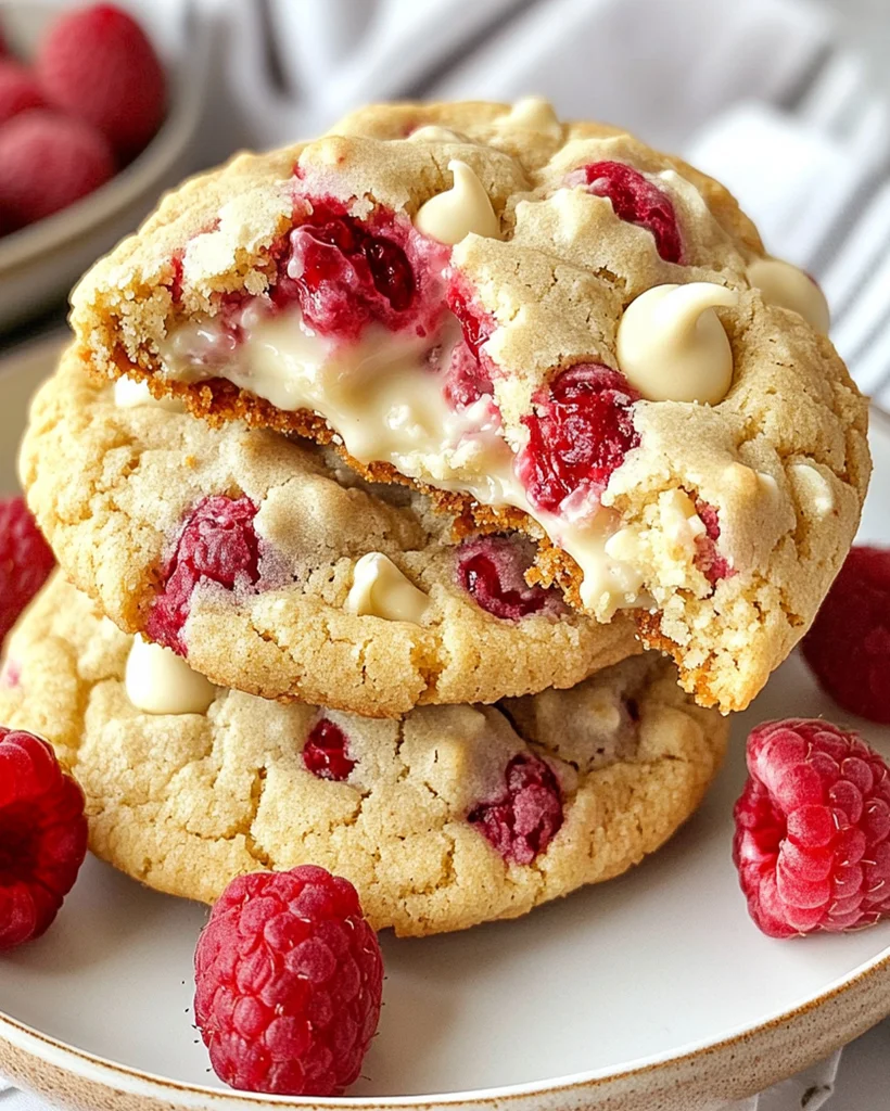 Raspberry White Chocolate Stuffed Cookies – Irresistible Dessert