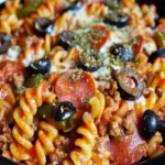 Crock Pot Pizza Casserole Recipe | Easy Slow Cooker Meal