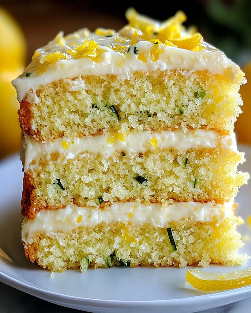 Lemon Zucchini Cake with Cream Cheese Frosting Recipe