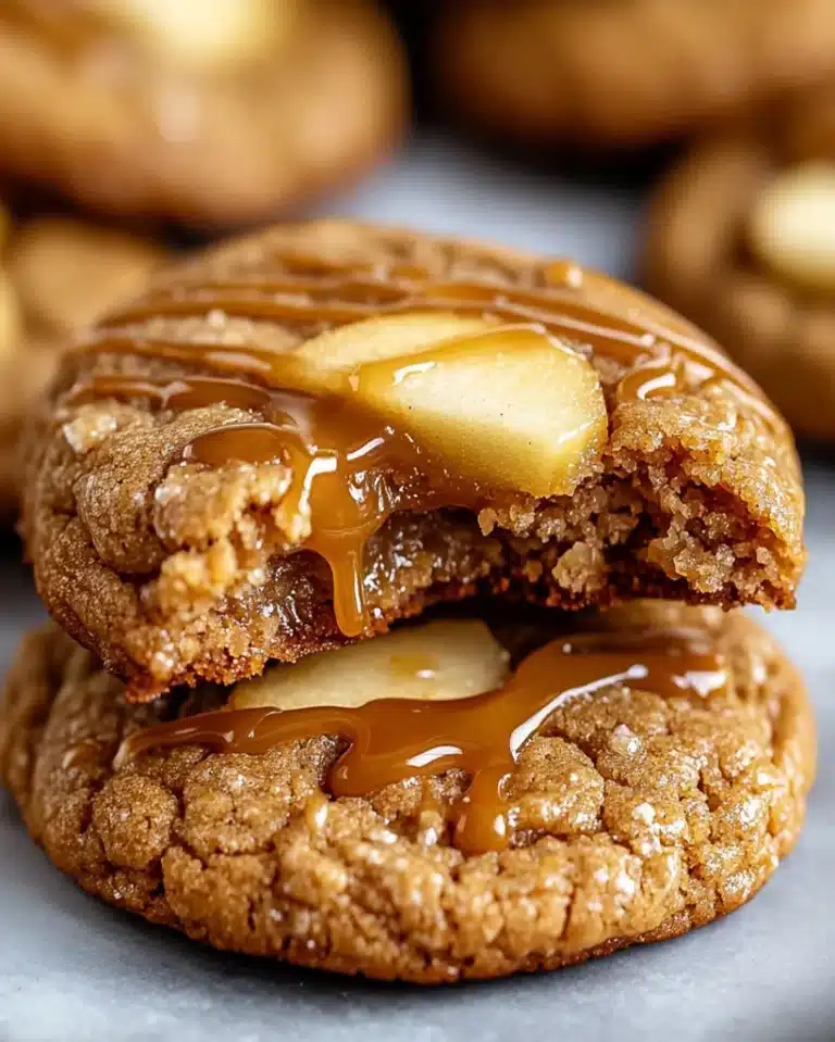 Caramel Apple Cider Cookies | Soft & Chewy Fall Treat
