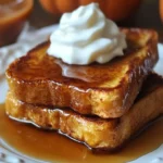 Pumpkin Pie French Toast with Homemade Pumpkin Syrup