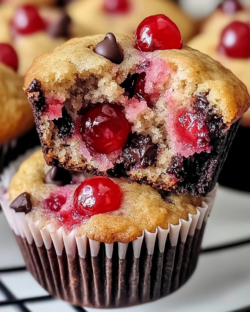 Cherry Chocolate Chip Muffins | Moist & Delicious Recipe