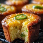 Cheesy Jalapeño Cornbread Muffins - Spicy & Savory Recipe