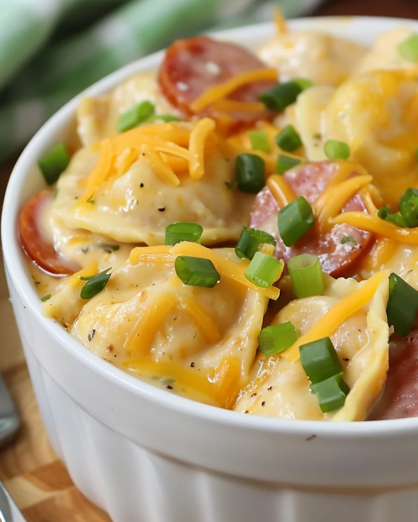 Crockpot Pierogi Casserole with Kielbasa - Easy Recipe