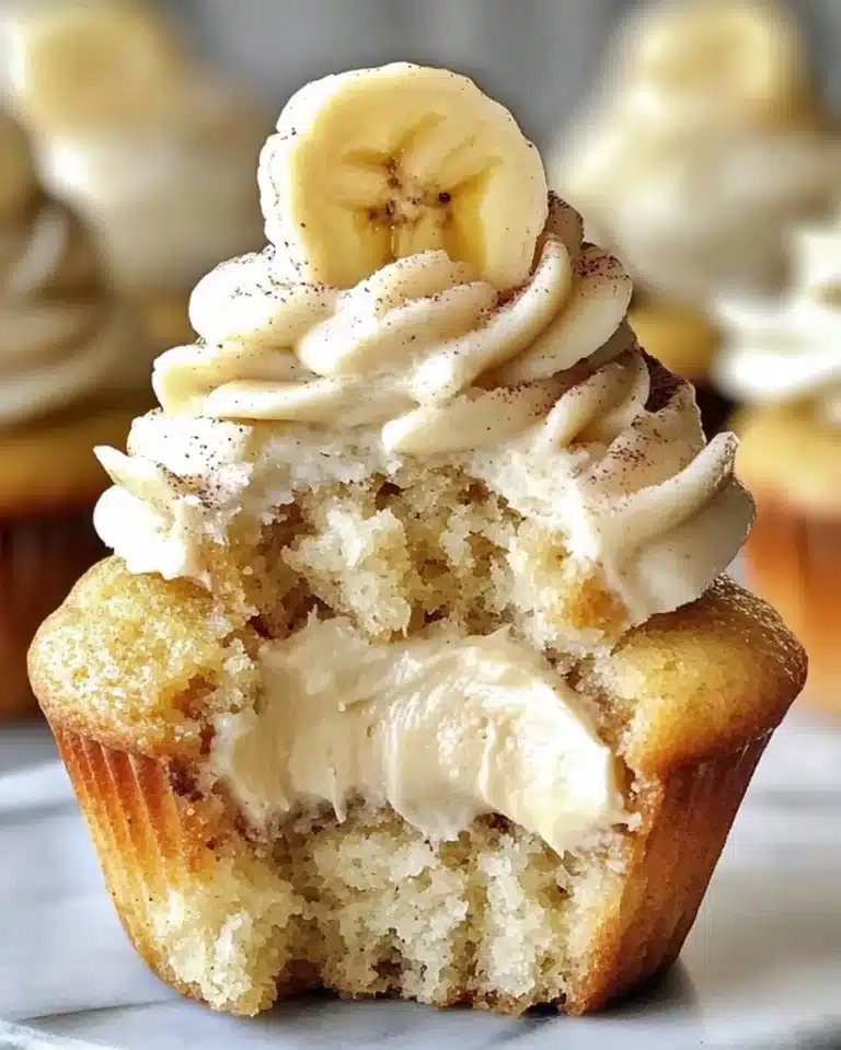 Banana Cream Cheese Cupcakes Recipe – Easy Dessert Ideas