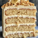 Banana Crumble Cake Recipe with Creamy Frosting