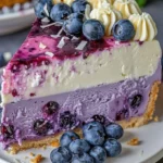 White Chocolate Blueberry Cheesecake - Creamy & Delicious