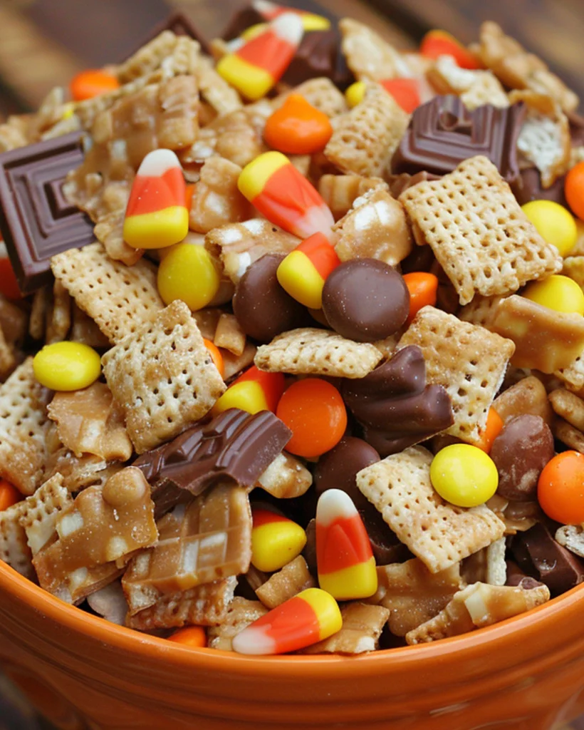 Fall/Halloween Buddy Mix: Easy Sweet & Salty Snack Recipe