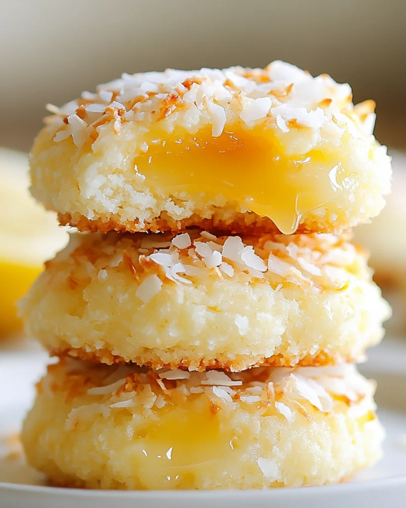 Coconut Lemon Curd Cookies: Tropical Delight Recipe