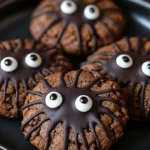 Chocolate Pumpkin Spider Cookies – Spooky Halloween Treats