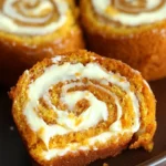 Luscious Pumpkin Roll with Cream Cheese Frosting Recipe