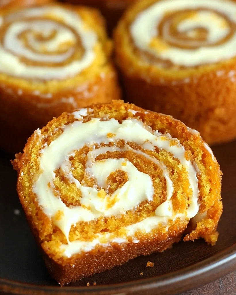 Luscious Pumpkin Roll with Cream Cheese Frosting Recipe