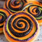 Halloween Swirl Sugar Cookies - Colorful & Festive Treat