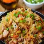 Chicken Stir-Fried Vermicelli: Easy Asian Noodle Recipe