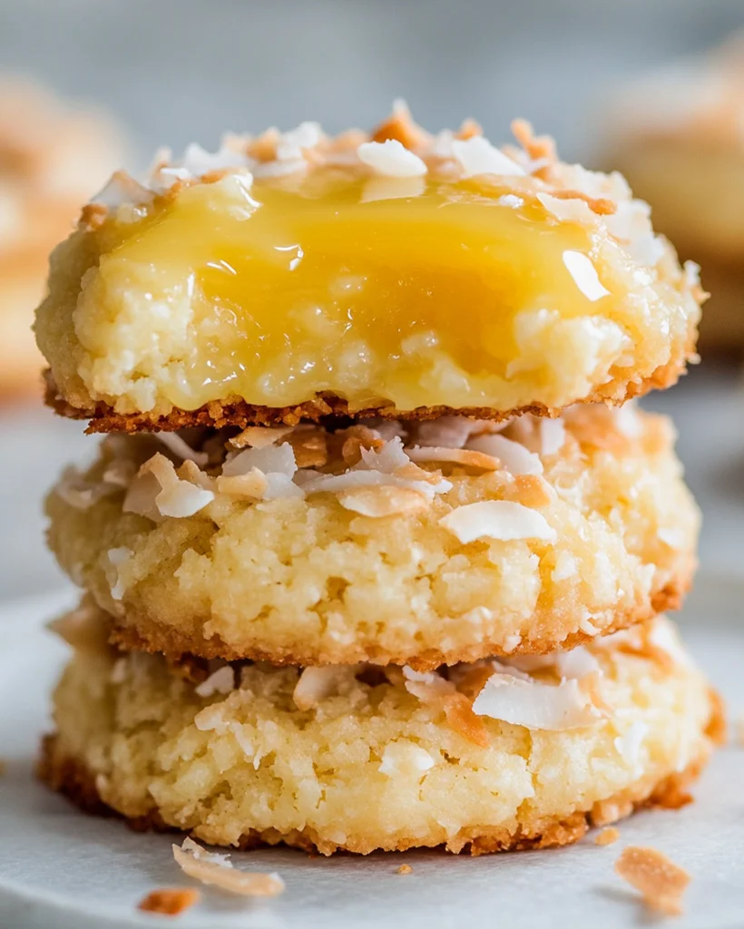 Lemon Curd Coconut Cookies | Easy & Delicious Recipe