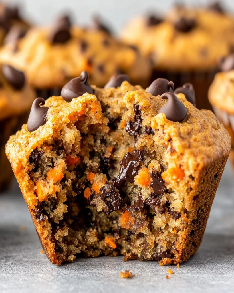 Chocolate Chip Carrot Muffins - Moist and Easy Recipe