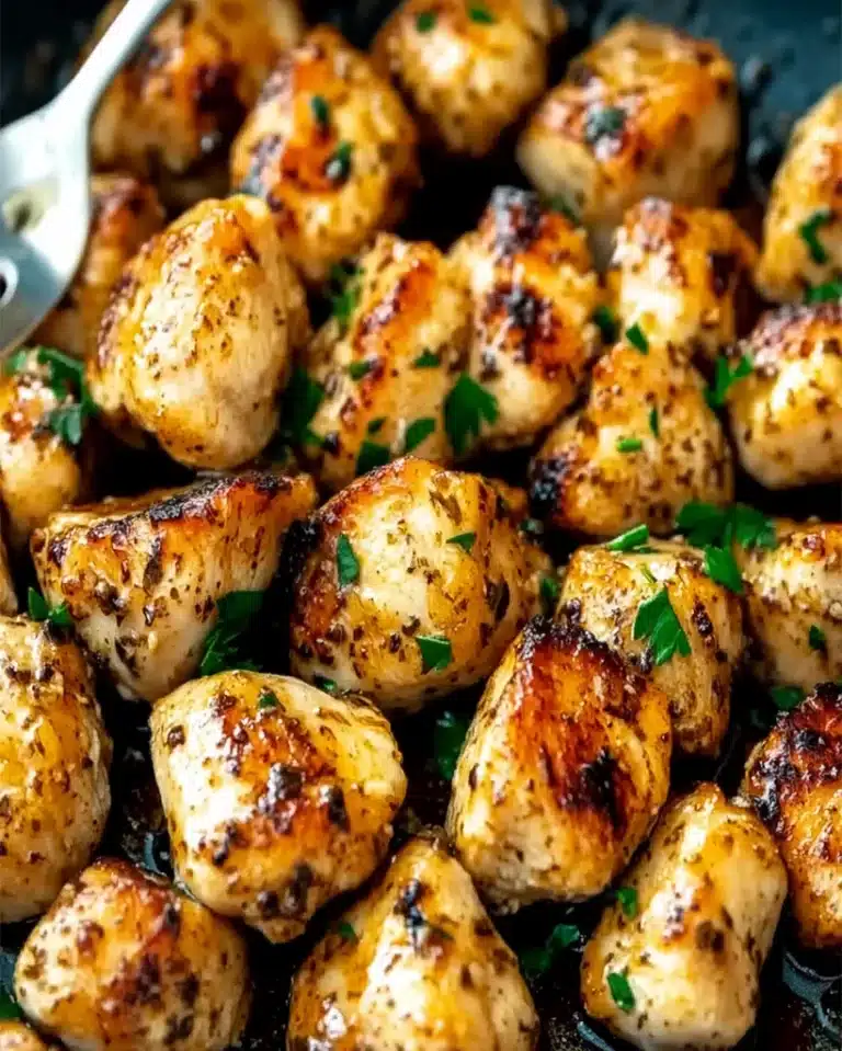 15-Minute Garlic Butter Chicken Bites: Quick & Easy Recipe