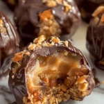 No Bake Caramel Crunch Butterfinger Truffles Recipe