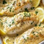 Baked Fish with Lemon Cream Sauce – Quick & Easy Recipe