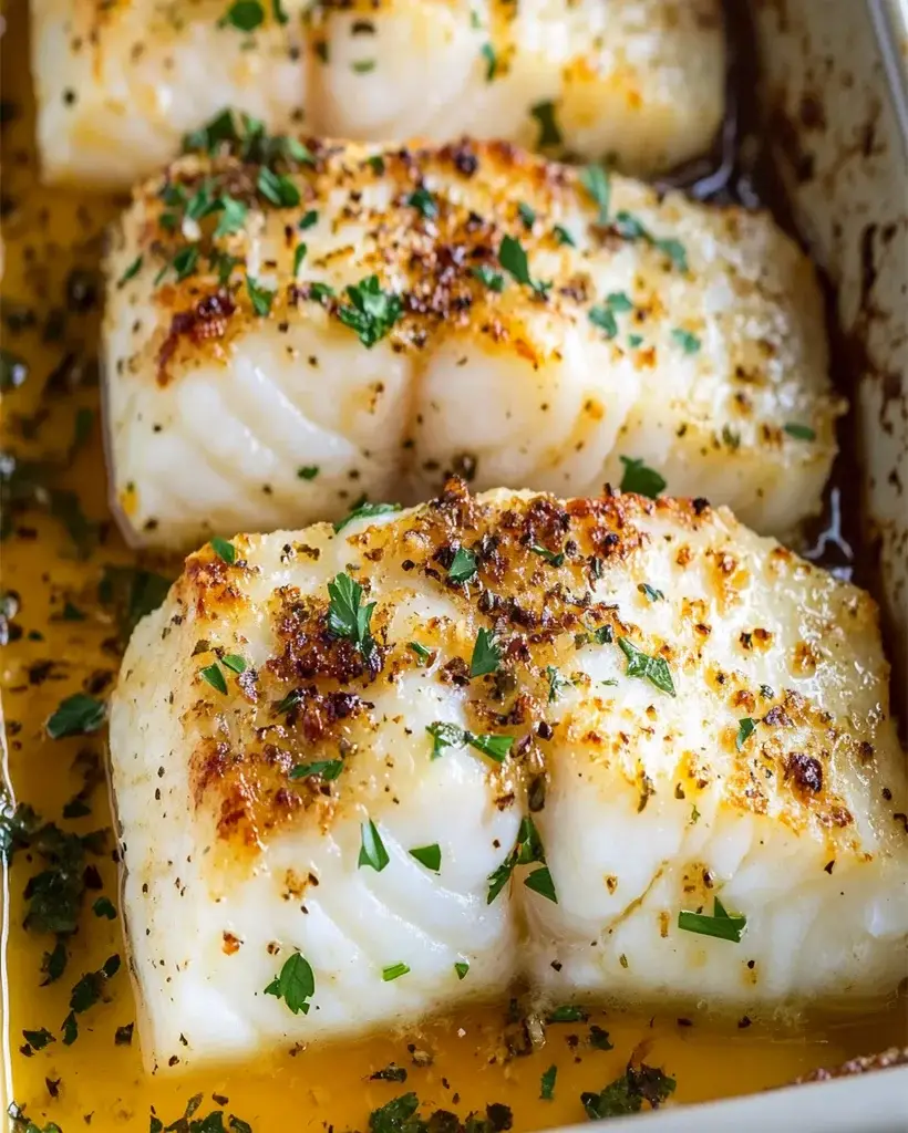 Baked Garlic Butter Cod – Easy and Delicious Recipe