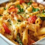 Baked Mostaccioli with Spring Vegetables - Easy Recipe