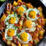 Breakfast Skillet with Roasted Potatoes and Eggs - Easy Recipe