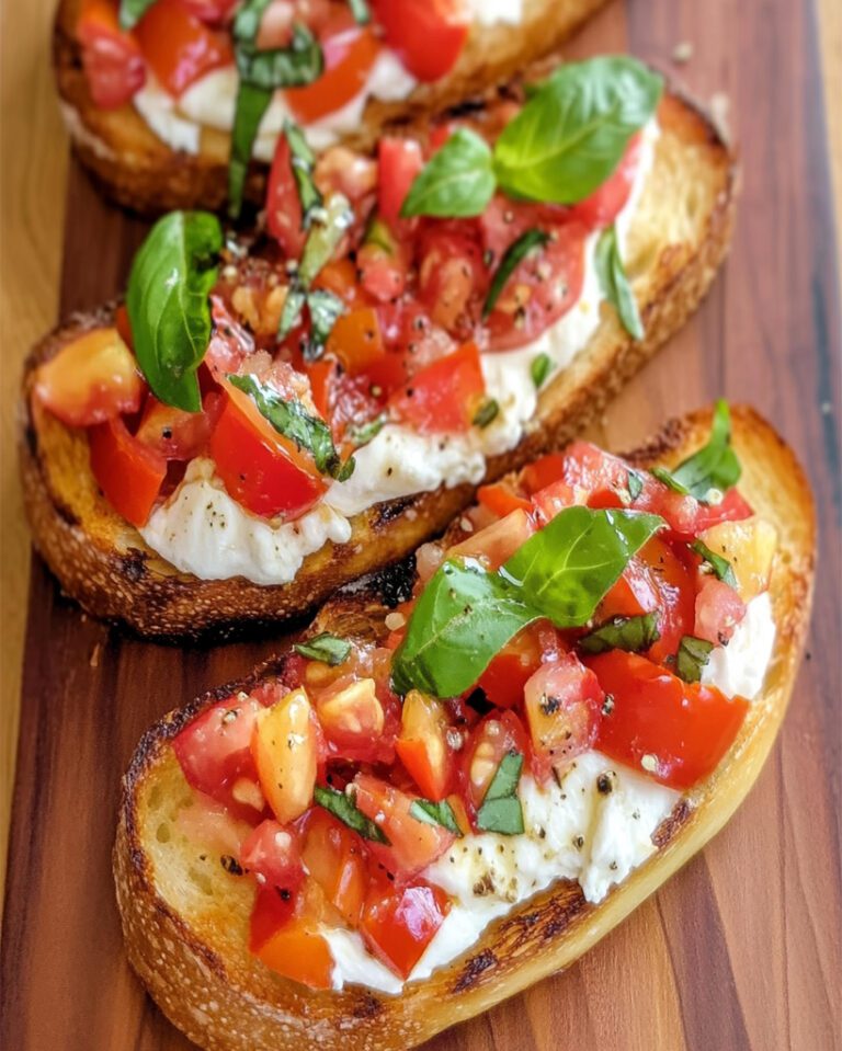 Burrata Bruschetta Recipe – Fresh Summer Appetizer Delight