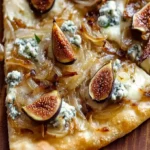 Caramelized Onion, Fig, and Blue Cheese Flatbread Recipe - Easy & Delicious