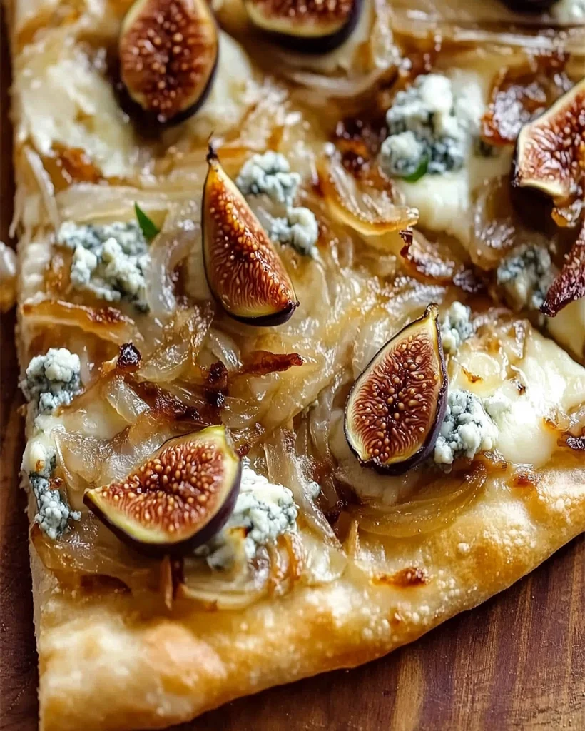 Caramelized Onion, Fig, and Blue Cheese Flatbread Recipe - Easy & Delicious