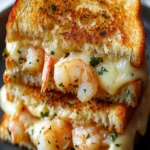 Cheesy Garlic Bread Shrimp Grilled Cheese Recipe - Delicious!