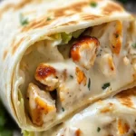 Cheesy Garlic Chicken Wraps Recipe - Quick & Easy 25-Minute Meal