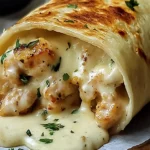 Cheesy Garlic Chicken Wraps Recipe – Quick & Easy Meal