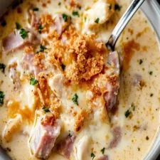 Chicken Cordon Bleu Soup - Easy, Creamy Comfort Meal