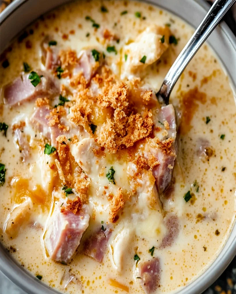 Chicken Cordon Bleu Soup - Easy, Creamy Comfort Meal