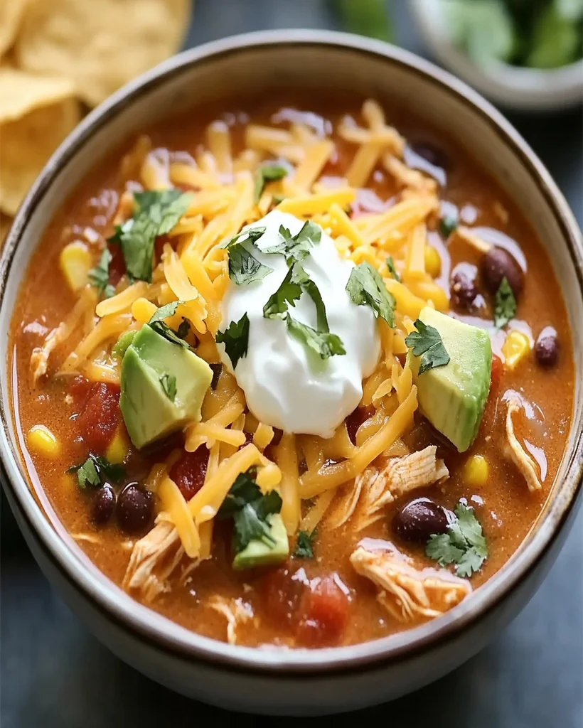 Chicken Enchilada Soup Recipe - Flavorful & Easy Slow Cooker Meal