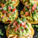 Chicken Guacamole and Bean Tostadas | Easy Mexican Recipe