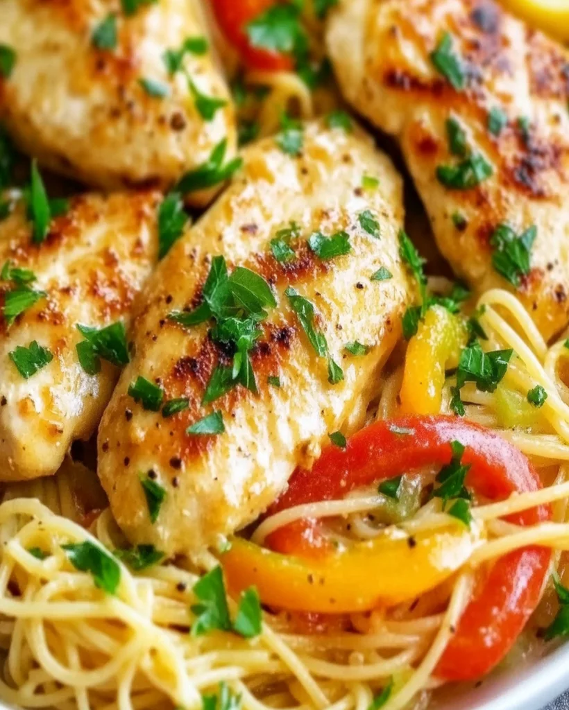 Chicken Scampi Recipe - Delicious Italian Pasta in Creamy Sauce