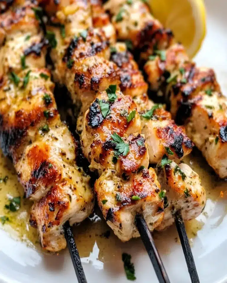 Chicken Spiedini Recipe with Amogio Sauce